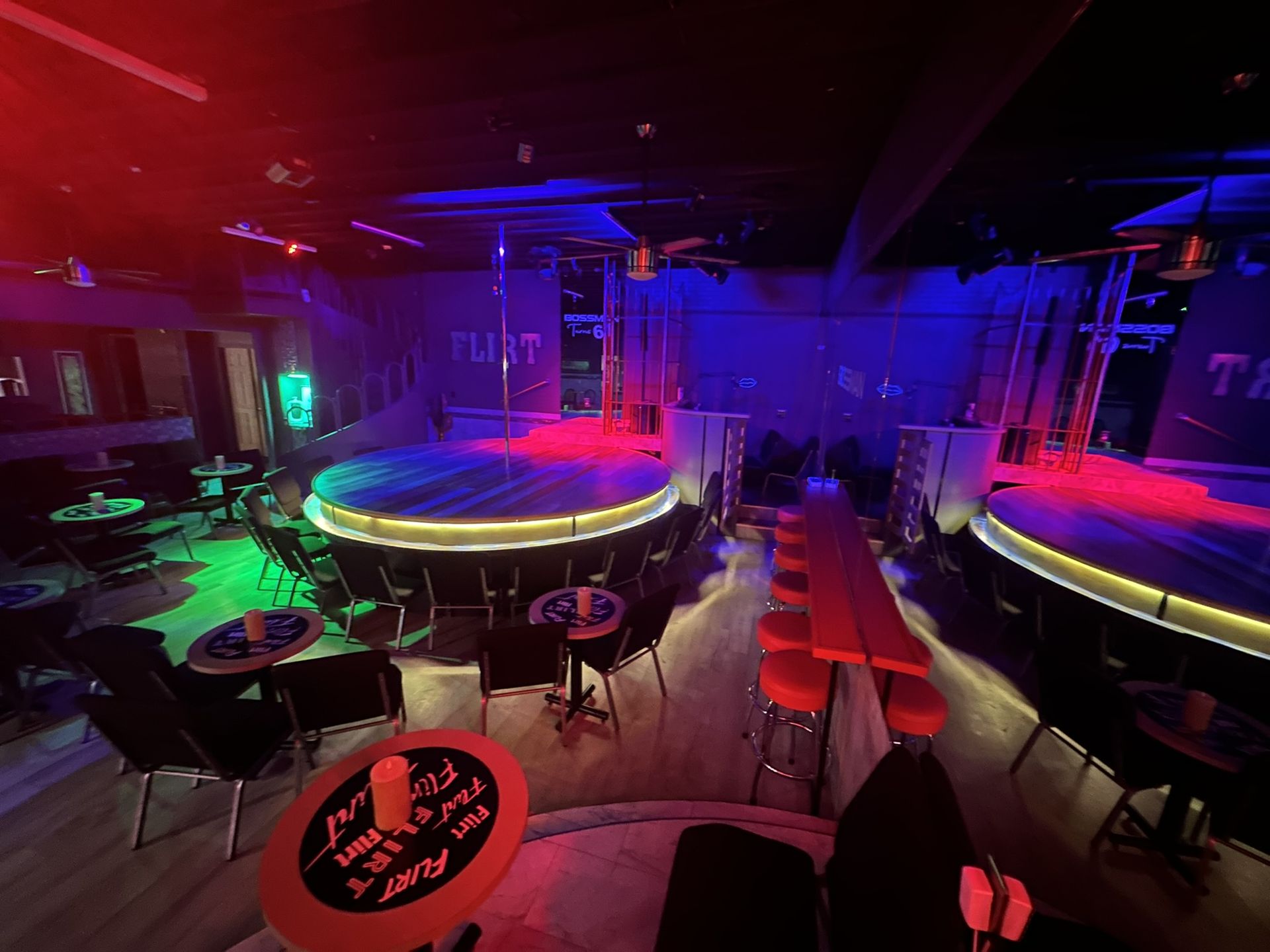 The main room at Flirt